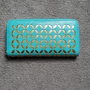 Gold and Teal Wallet